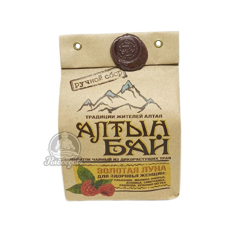 Напиток чайный из дикорастущих трав Золотая Луна для здоровья женщин Алтын Бай 100гр