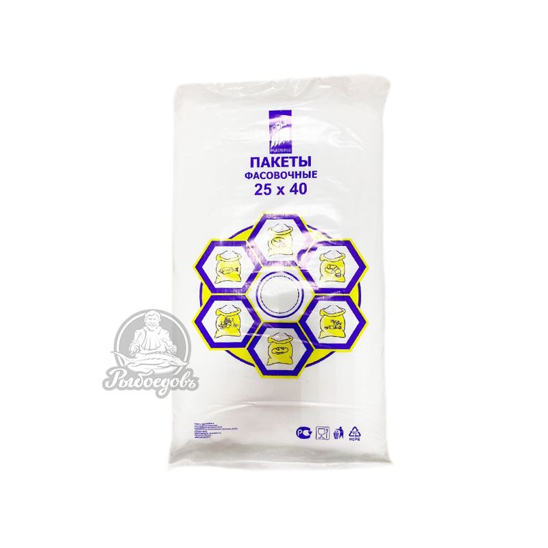 Пакеты фасовочные PARUSPAK Размер 25x40