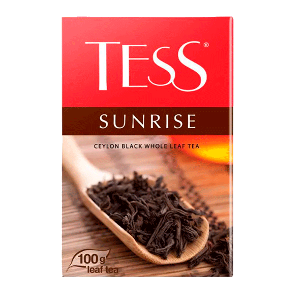 Чай чёрный крупнолистовой цейлонский Tess  Sunrise 100гр