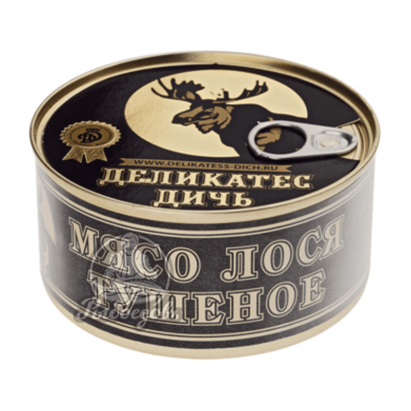 Мясо лося тушеное 325г