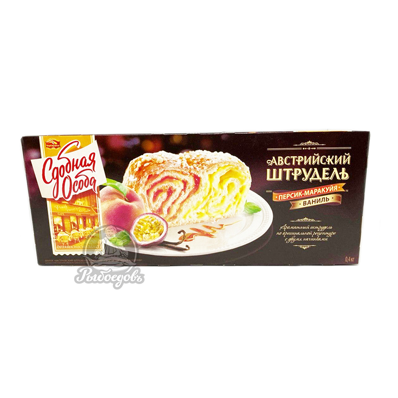 Австралийский штрудель персик маракуя ваниль Сдобная Особа Черемушки 400гр