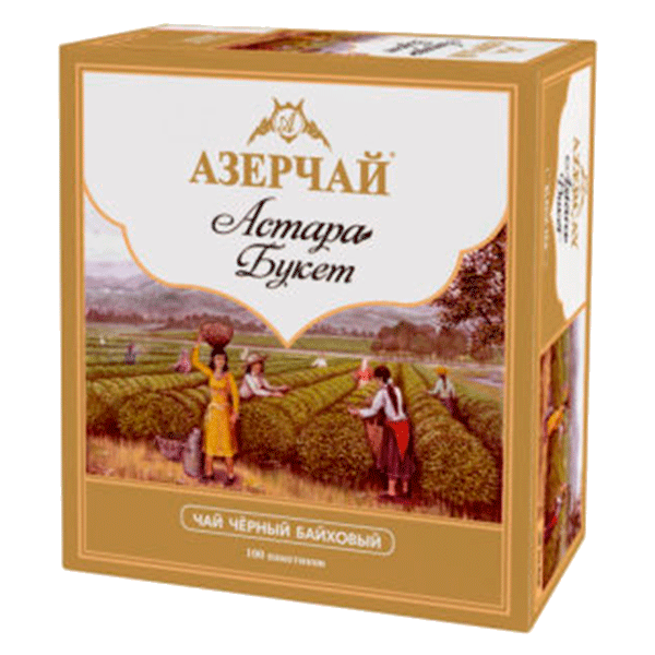 Чай Азерчай чёрный байховый 100 пакетиков