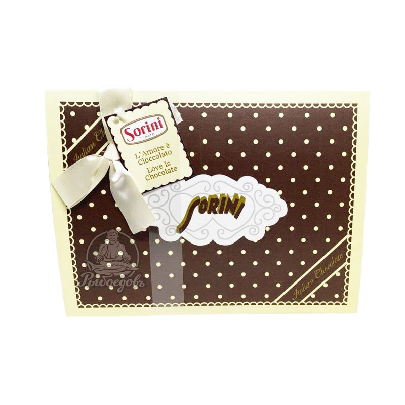 Конфеты из молочного шоколада с начинкой из крема капучино Sorini 190гр