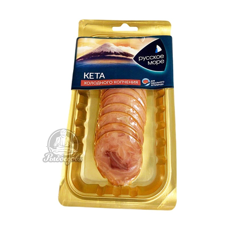 Кета нарезка холодного копчения Русское море 120гр
