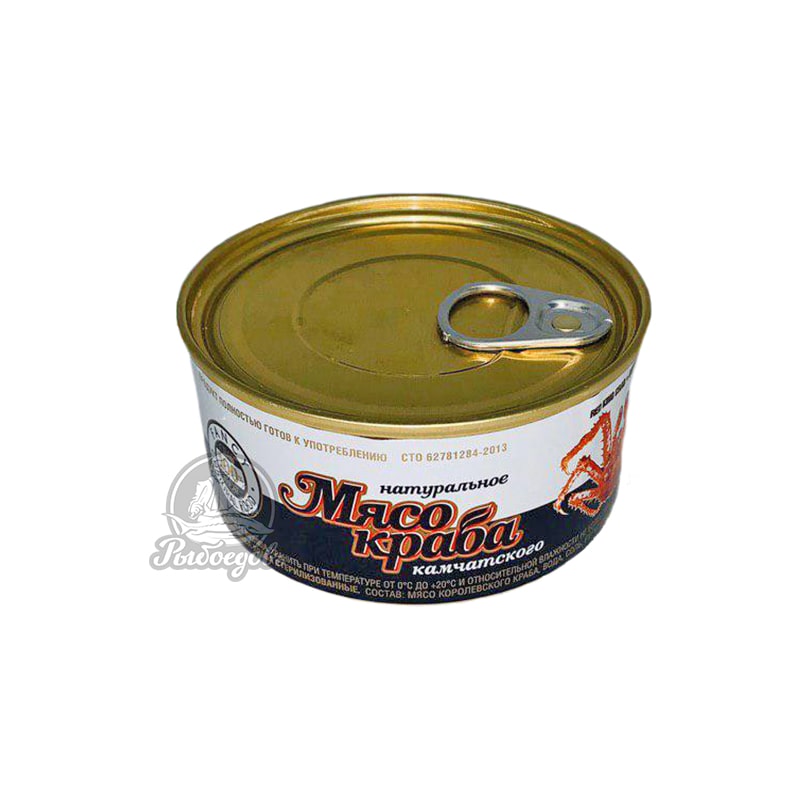 Мясо натурального камчатского краба ж/б 100% 220гр