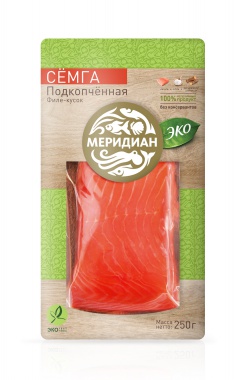 Семга филе-кусок подкопченная, ЭКО. 250 г