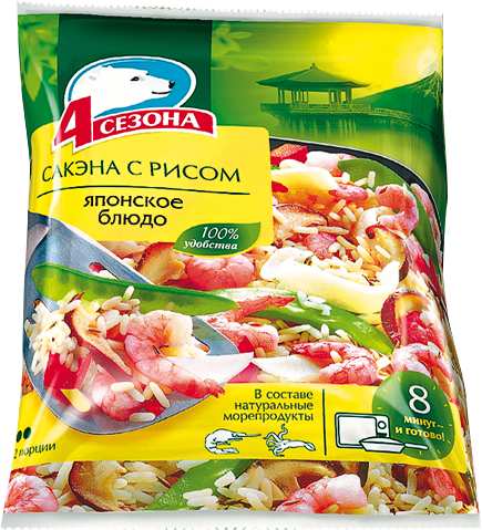 Сакэна с рисом (Японское блюдо)