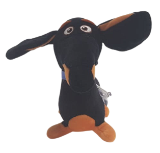 Такса плюшевая