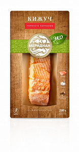 Кижуч филе-кусок горячего копчения, ЭКО. 200 г
