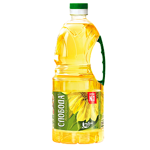 Масло подсолнечное, рафинированное "Слобода" 1,8л