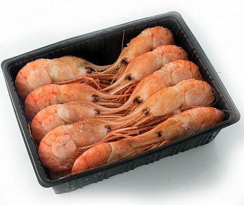 Креветки гребенчатые Ботан варено-мороженые (Крупные Premium) 2022г. 14-18шт/кг