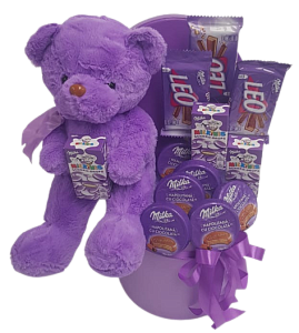 Мишка и Milka конфетная композиция