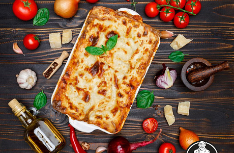 Лазанья с красной рыбой