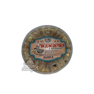 Сельдь филе кусочки в масле с пряностями "Под водочку с хренком" 180г