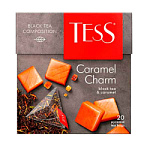 Чёрный чай с ароматом и кусочками карамели Tess Caramel Charm  20 пакетиков Чёрный чай с ароматом и кусочками карамели Tess Caramel Charm  20 пакетиков