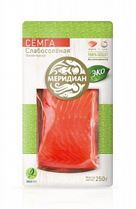 Семга филе-кусок слабосоленая, 250 г