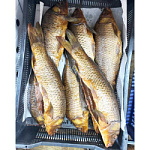 Карась горячего копчения 300-500гр  premium тушка б/г