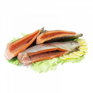 Чавыча, филе на коже, холодного копчения 2-3 кг