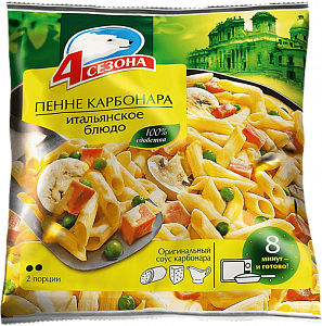 Пенне карбонара (Итальянское блюдо)