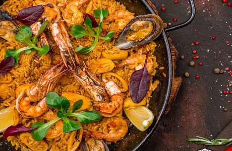 Паэлья с морепродуктами