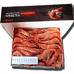 Креветка свежемороженая, 2L, 50-60 1кг