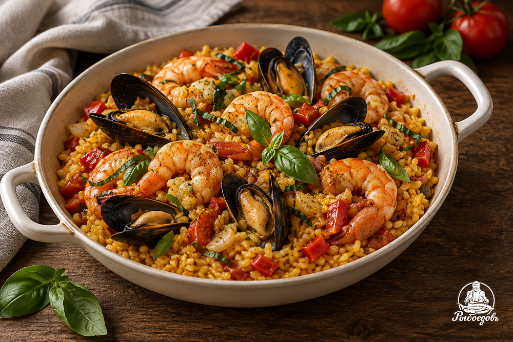 Паэлья с морепродуктами