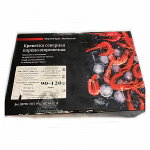 Креветка северная варёно-мороженая (Мурманск) 90-120  вес 5кг