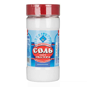 Йодированная Соль Экстра в банке 0,5кг