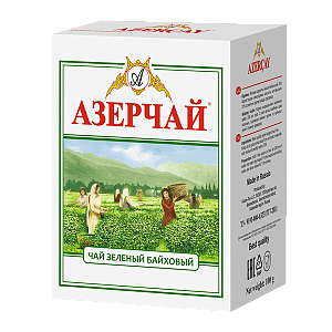 Чай Азерчай зелёный байховый 100гр