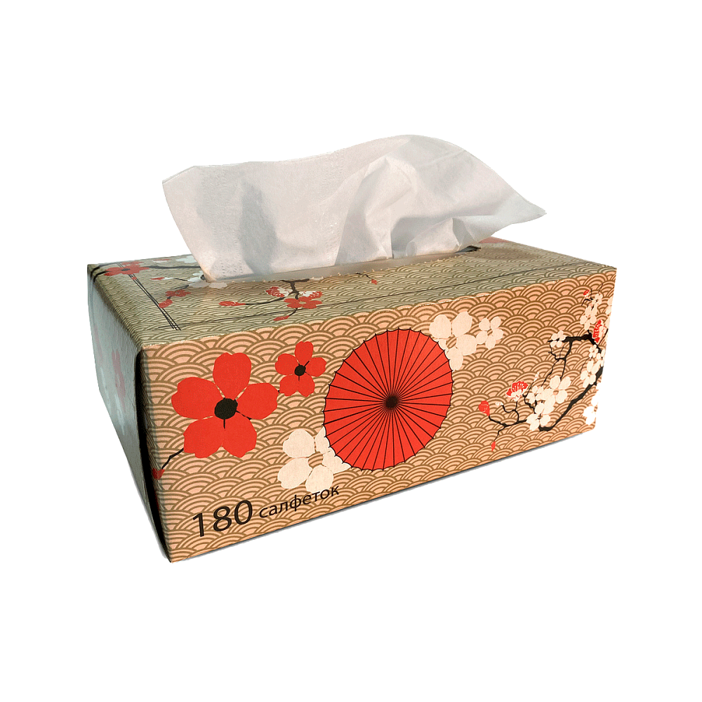 Салфетки бумажные косметические 180шт