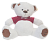 Белый мишка в футболке Loves. потеряшка. 60 см