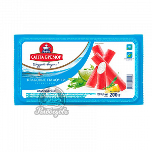 Крабовые палочки в/у 200гр. (1/30) Бремор