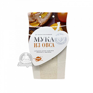 Цельносмолотая мука из Овса Продукт из живого зерна 500гр