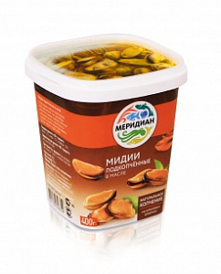 Мидии подкопченные в масле 200гр