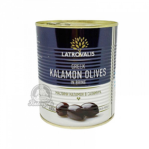Маслины Каламон в Саламура GREEK KALAMON OLVES LATROVALIS 720гр