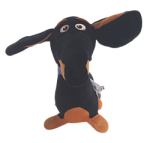 Такса плюшевая