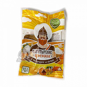 Гренки богатырские с чесноком и солью 90г