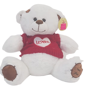 Белый мишка в свитере Loves
