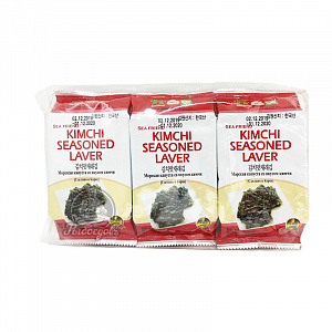 Морская капуста со вкусом кимчи 3шт