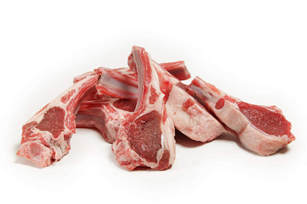 Корейка ягненка+ ребра рубленная Дагестан полевого откорма деликатес замороженая вес 1,8 кг+