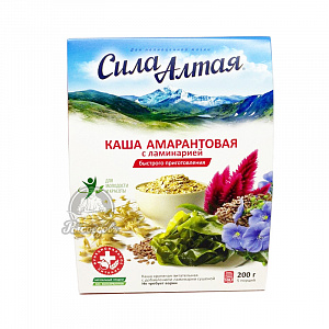 Каша амарантовая с ламинарией Сила Алтая 200гр