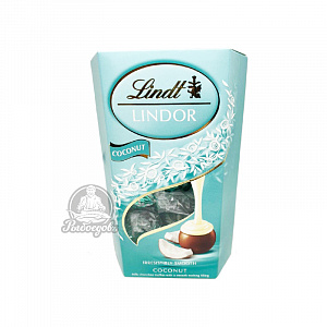 Конфеты из молочного шоколада с кокосовой начинкой Линдор 200гр