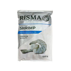 Креветки "Тигровые" б/г в панцире 13/15 свежемороженые Risma 1кг