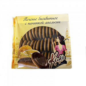Печенье бисквитное с начинкой Апельсин Кико 600гр